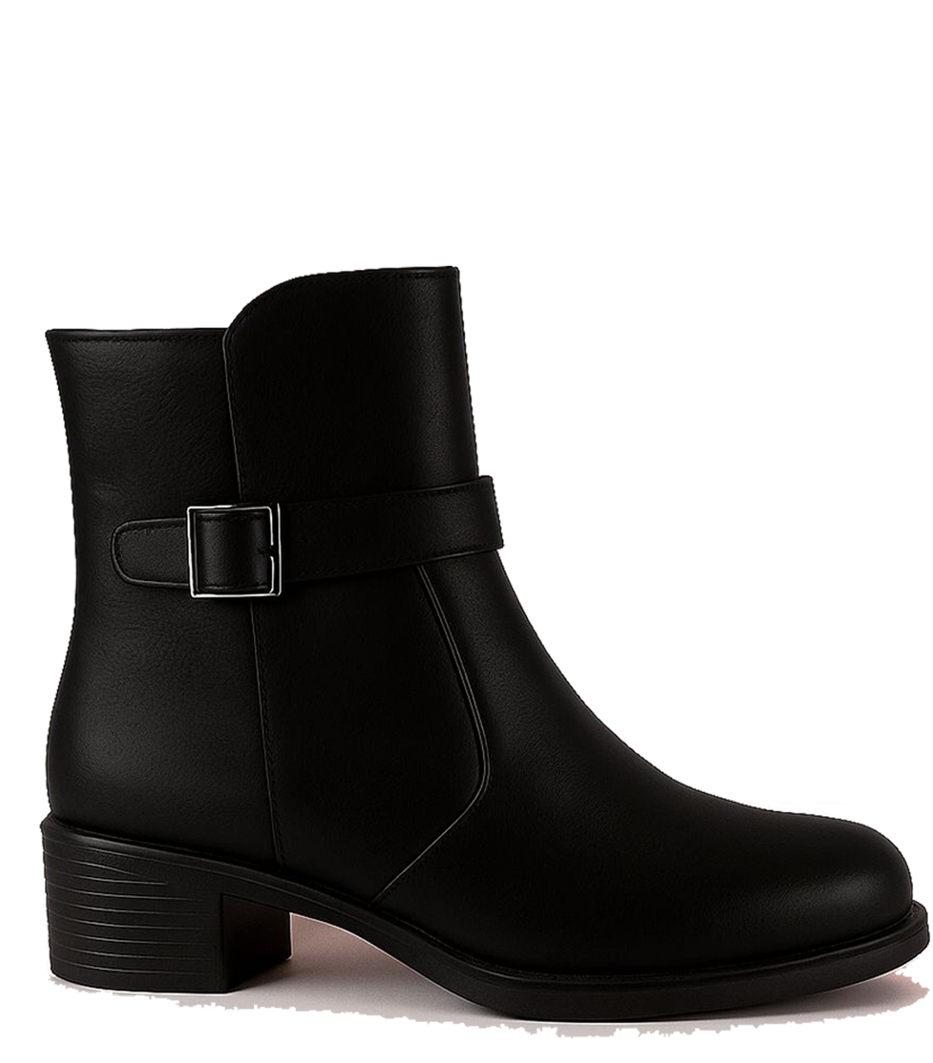 بوت حريمي توكة اسود ( جلد طبيعي )