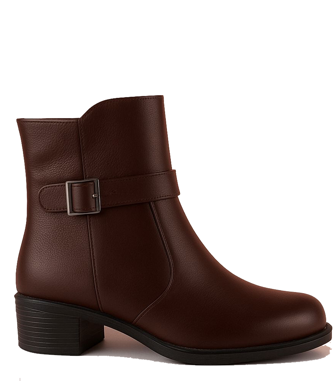 بوت حريمي توكة بني ( جلد طبيعي )