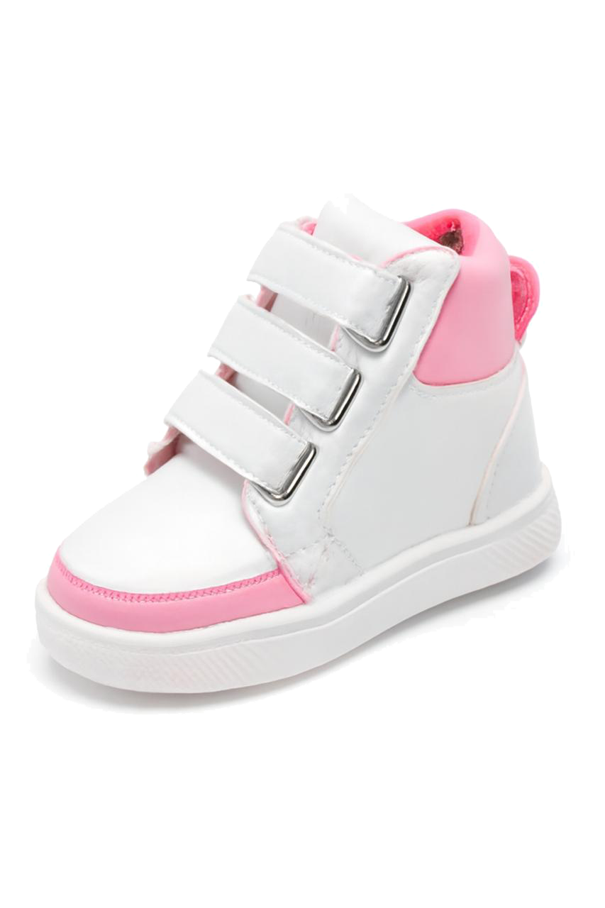 كوتشي هاف ابيض بينك